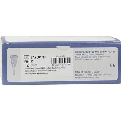 SAUER Comfort selbstkleb.Urinalkond.130mm Drm.30mm 30 St