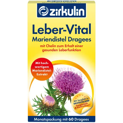 ZIRKULIN Leber-Vital Mariendistel Dragees 60 St