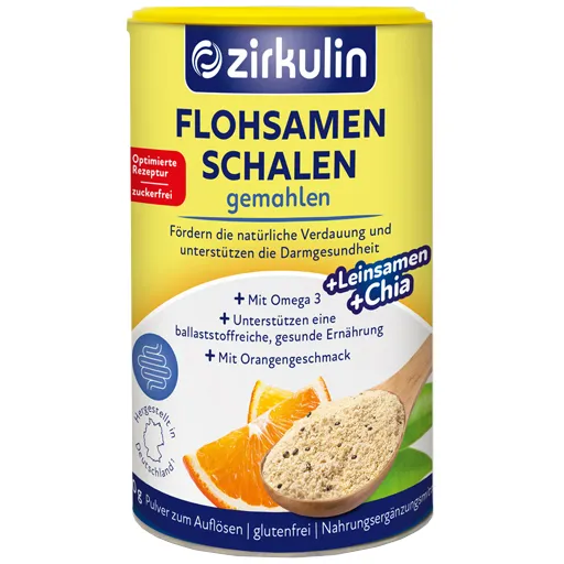 ZIRKULIN Flohsamenschalen gemahlen Pulver 200 g