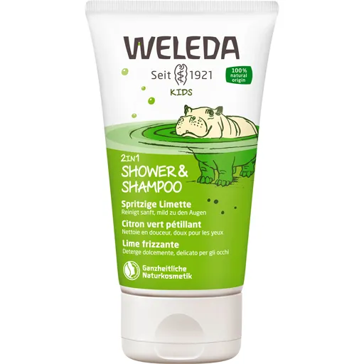 WELEDA Kids 2in1 Shower & Shampoo Spritzige Limette 150 ml