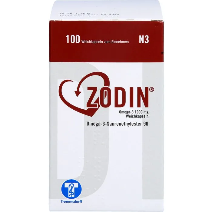 ZODIN Omega-3 1000 mg Weichkapseln 100 St
