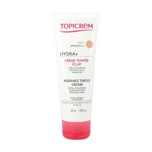 Topicrem Hydra + glänzende Tönungscreme für empfindliche Haut spf 40 #light