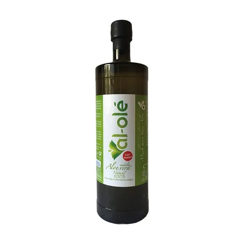 al-olé Flasche Aloe Vera Saft mit Fruchtfleisch
