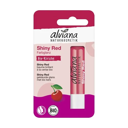 Alviana Glänzender roter Lippenbalsam