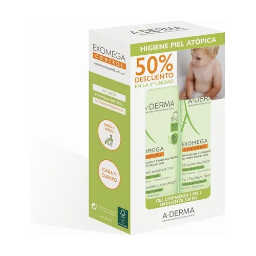 A-Derma Duplo exomega Reinigungsgel 2in1 Haar und Körper