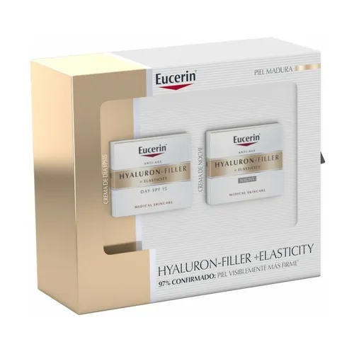 Eucerin Hyaluron Füllbox + Elastizität Tagescreme SPF 15 + Nachtcreme