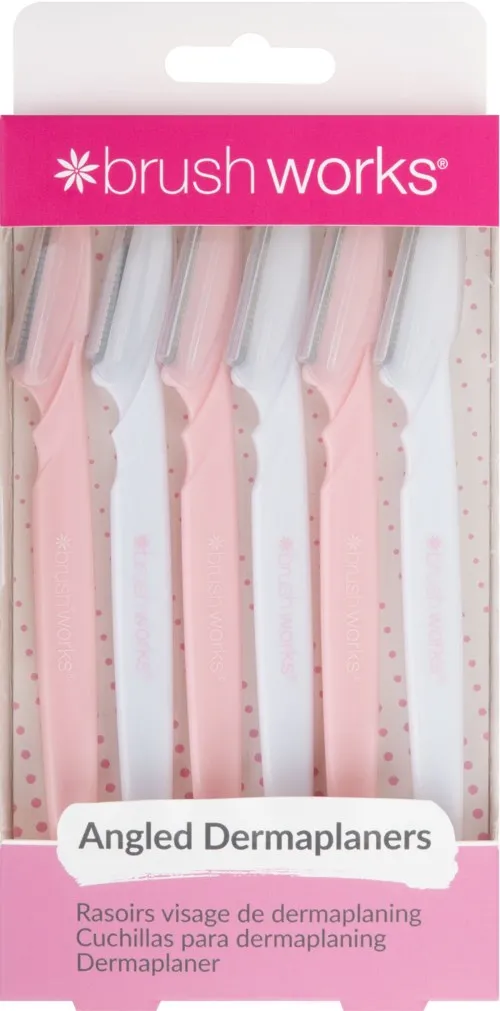Brushworks Angled Dermaplaners (Pack of 6)