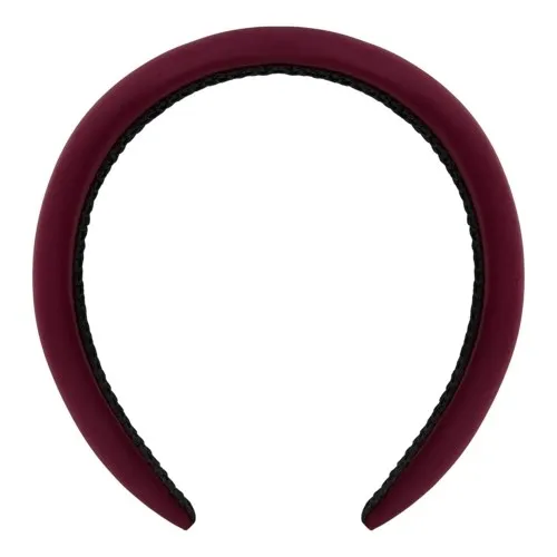 By Lyko Big Satin Padded Diadem Burgundy