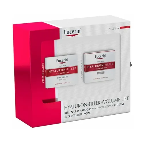 Eucerin Hyaluron Füller + Volumenlift trockene Haut Tagescreme SPF 15 + Nachtcreme