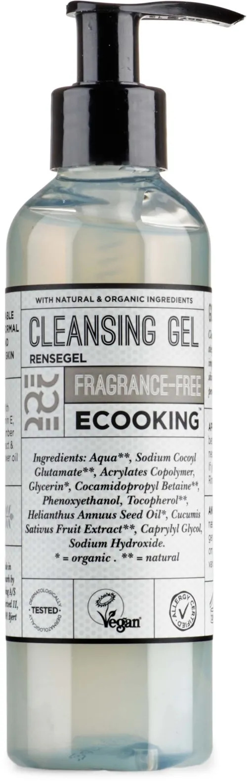 ECOOKING Skincare Cleansing Gel Fragrance Free 200 ml
