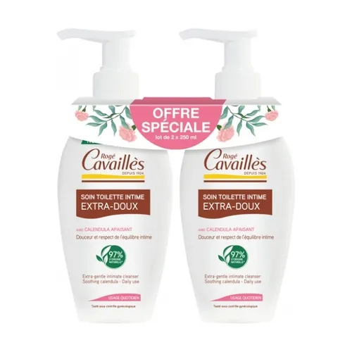 Roge cavailles Extra sanfte Intimreinigungspackung für den täglichen Gebrauch