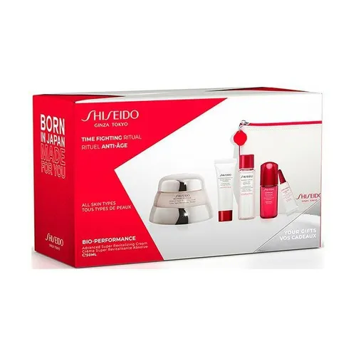 Shiseido Bio-Performance Pack Advanced Super Revitalizing Cream 50 ml + Reinigungsseife 15 ml + Toner 3 ml + Ultimune Energy Infusionskonzentrat 5 ml + Augenkontur 3 ml