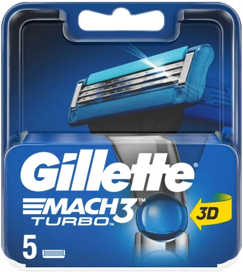 Gillette Mach3 Turbo Men’s Razor Blades 5 St.