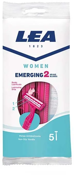 LEA Women Disposable 2 Blade Razors for Women 5 Pack