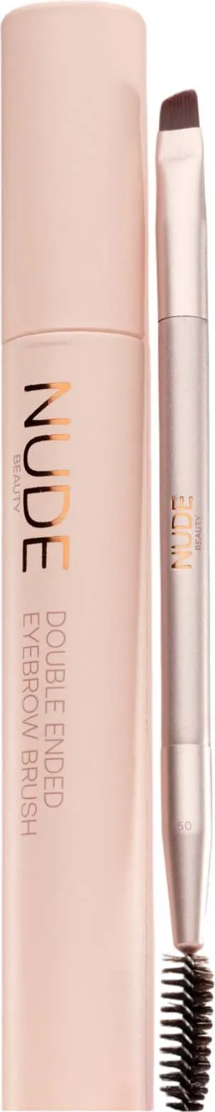 Nude Beauty Double Ended Eyebrow Brush