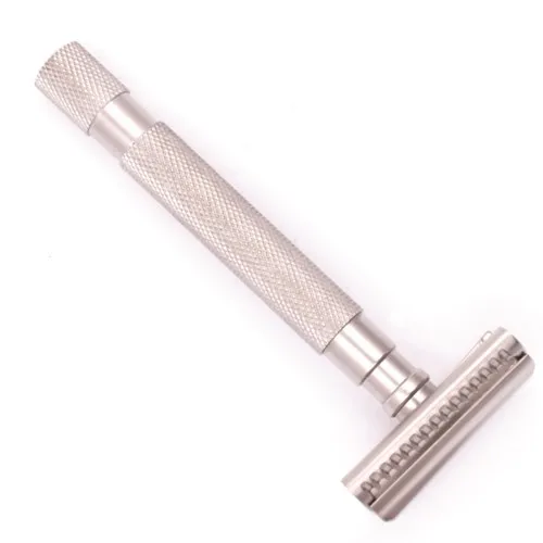 Parker Shaving 55SL-SC - Semi-Slant 3 Piece Safety Razor - Satin Chrome